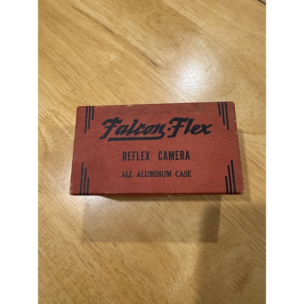 Vintage Falcon-Flex Reflex Camera Model M All Aluminum Case Box 1940's